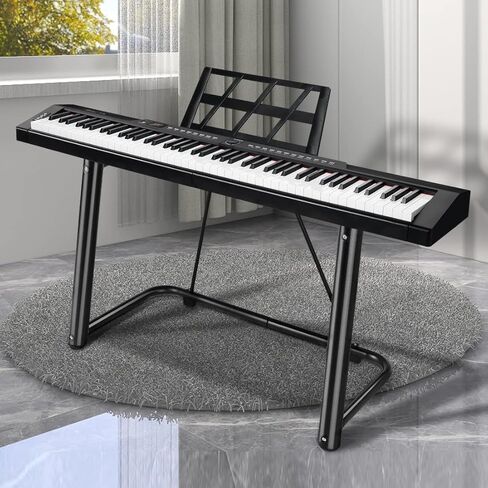 Rosen EP30 Beginner Digital Piano 88-Key Full Size Semi-Weighted Keyboard Piano, Portable Electric Piano with Sustain Pedal,Power Supply, 2x20W Speakers, Bluetooth and MIDI in Kuwait