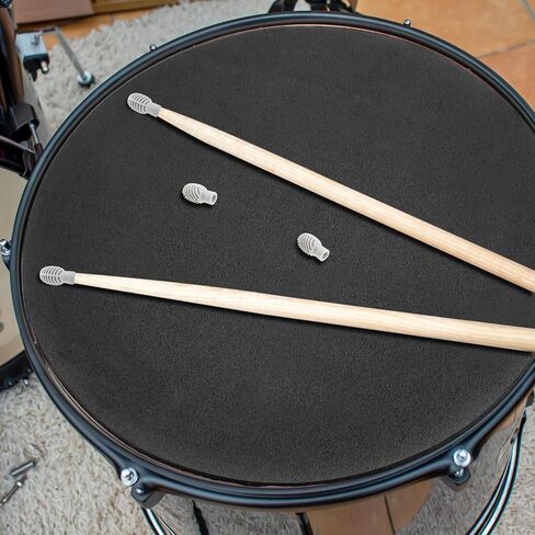 10 قطع من المطاط طبل كتم الوسادات مع قبعات الصنج هاي مجموعة طبل كاتم صوت الطبل الطبل الطبل المخمد القرع الآلات الموسيقية التبعي لممارسة الرياضة في الأماكن المغلقة في الهواء الطلق in Kuwait