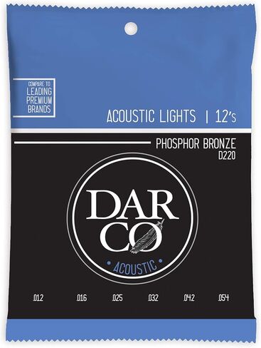 مارتن جيتار داركو اكوستيك D220، 92/8 فوسفور برونزي، أوتار جيتار خفيفة الوزن in Kuwait