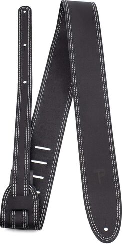 Perri’s Leathers Adjustable Guitar Straps for Kids, Men & Women - Double Stitched Guitar Strap for Acoustic, Bass and Electric Guitars - Guitar - Adjustable Size - Black in Saudi Arabia