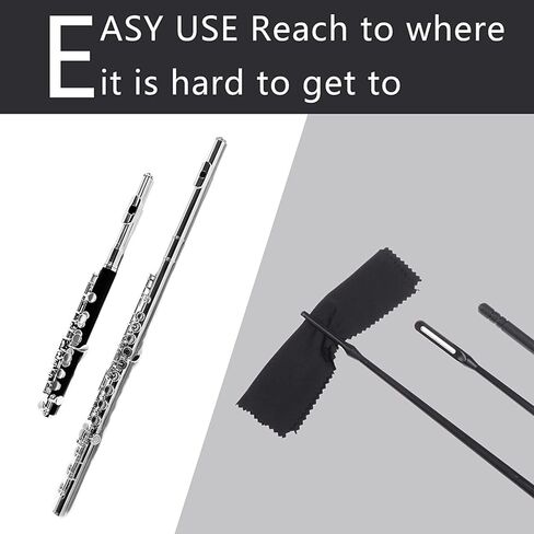 قضيب تنظيف الناي مع قطعة قماش للتنظيف ومجموعة مفك براغي فلوت لإصلاح وتنظيف الناي in Kuwait