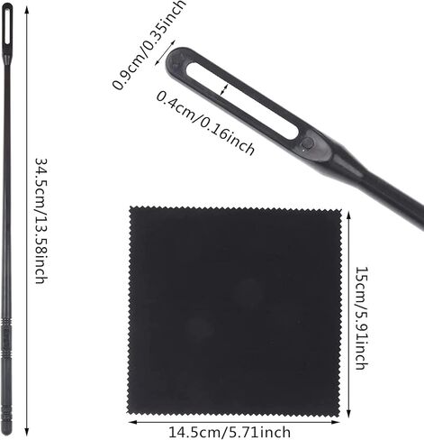 قضيب تنظيف الناي مع قطعة قماش للتنظيف ومجموعة مفك براغي فلوت لإصلاح وتنظيف الناي in Kuwait