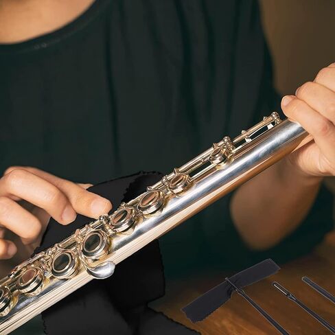 قضيب تنظيف الناي مع قطعة قماش للتنظيف ومجموعة مفك براغي فلوت لإصلاح وتنظيف الناي in Kuwait