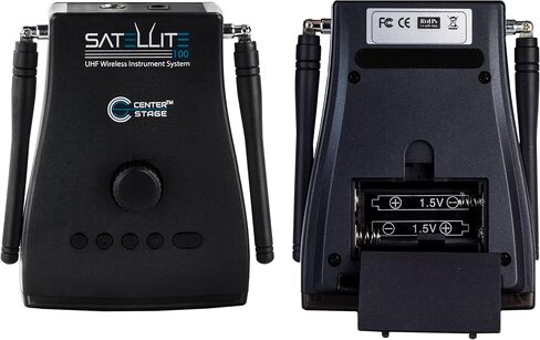 نادي القمر الصناعي SMHTA-100 | نظام أدوات لاسلكي متنوع حقيقي 100 قناة للأبواق وآلات النفخ الخشبية - تشغيل بطاريات AA المحمولة - يتضمن حقيبة حمل معدنية. in Kuwait