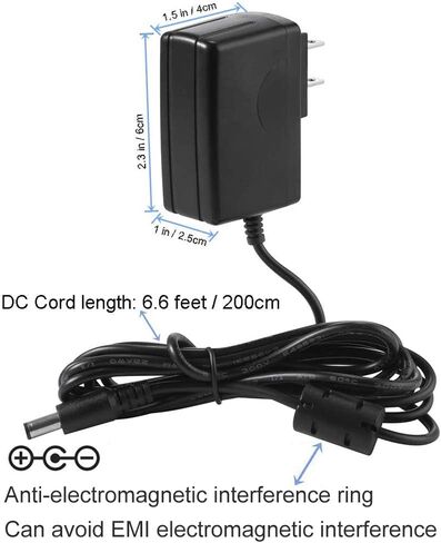 F1TP 9V AC / DC محول سلك التيار الكهربائي للوحة المفاتيح Casio WK-110 WK-200 LK-43 LK-100 LK-220 CTK-496 CTK-700 CTK-710 CTK-2100 وBoss، Vox Stomplab، Zoom، JOYO، KLIQ ، كورج، واه الدواسات in Kuwait