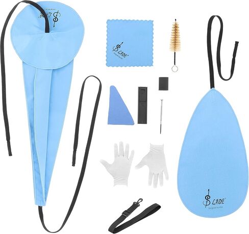 10-in-1 Saxophone Cleaning Kit, Alto Saxophone Cleaner Kit Including Sax Cleaning Cloth, Mouthpiece Brush, Mini Screwdriver Cleaning Cloth for Flute and Wind & Woodwind Instrument in Kuwait