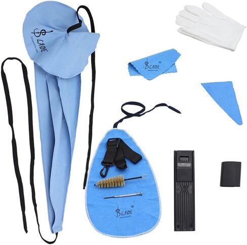 Mowind Wind Instruments Saxophone Cleaning Cloth with Weighted Strap for Saxophone Flute Clarinet Oboe Inside Instrument Cleaning Kit 5PCS in Kuwait