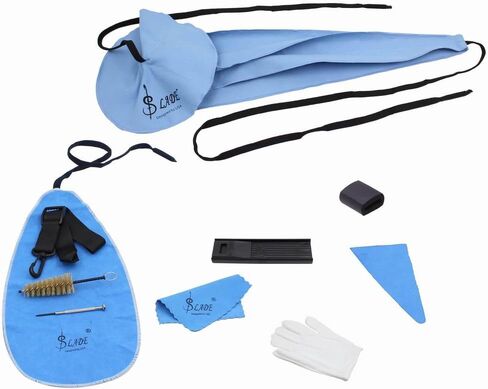Mowind Wind Instruments Saxophone Cleaning Cloth with Weighted Strap for Saxophone Flute Clarinet Oboe Inside Instrument Cleaning Kit 5PCS in Kuwait