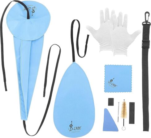 مجموعة تنظيف ساكسفون 10 في 1، مجموعة تنظيف التو ساكس تتضمن قطعة قماش تنظيف ساكس وفرشاة للفم وقطعة قماش تنظيف صغيرة لمفك البراغي لادوات الرياح والرياح الخشبية in Kuwait