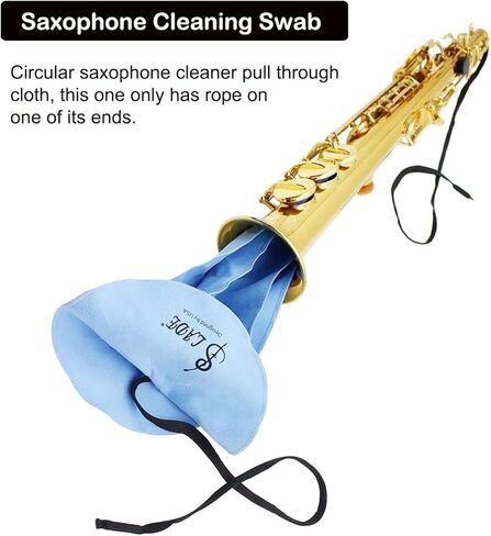 مجموعة تنظيف ساكسفون 10 في 1، مجموعة تنظيف التو ساكس تتضمن قطعة قماش تنظيف ساكس وفرشاة للفم وقطعة قماش تنظيف صغيرة لمفك البراغي لادوات الرياح والرياح الخشبية in Kuwait
