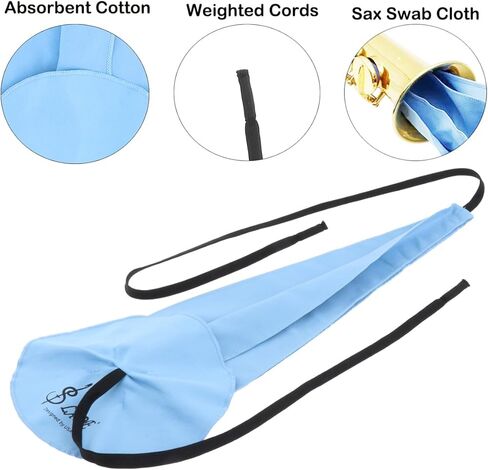 مجموعة تنظيف ساكسفون 10 في 1، مجموعة تنظيف التو ساكس تتضمن قطعة قماش تنظيف ساكس وفرشاة للفم وقطعة قماش تنظيف صغيرة لمفك البراغي لادوات الرياح والرياح الخشبية in Kuwait