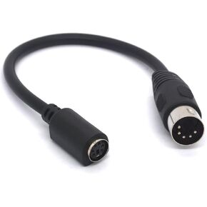 محول كابل DIN إلى PS/2، 5 Pin MIDI ذكر إلى 6 Pin Mini Din Female Adapter for Mouser at Keyboard in Kuwait