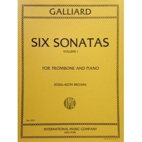 Galliard: Six Sonatas, Vol. 1, For Trombone and Piano in Kuwait