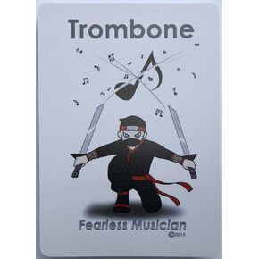 البطاقات التعليمية للموسيقي الشجاع للترومبون - مخطط الإيقاع والإيقاع in Kuwait