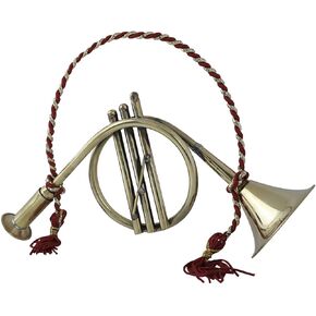 handtechindia آلة موسيقية بوق النحاس الرياح الموسيقية آلة الجيش النحاس الفرقة البوق النحاس أداة معدنية فلوجيلهورن النحاس للعب هدية الزخرفية للبنين والبنات (8 بوصة) in Kuwait