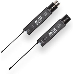 Alto Professional Stealth 1 - Mono UHF XLR Wireless Audio System, Transmitter and Receiver for Powered Speakers, Mixers and Dynamic Microphones,black