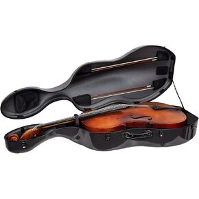 Crossrock CRF3000CEF-BK Carbon Fiber Case Lightweight as 7.5 lb, fit for 4/4 Full Size Cello, Black(CRF3000CEFBK)
