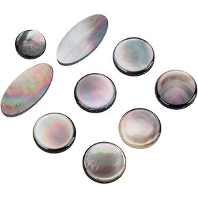 9pcs/set Saxophone Buttons Key Buttons Inlays Shell Finger Buttons for Alto Tenor Soprano Saxophone Accessories (Green)