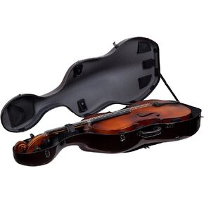 Crossrock Carbon Fiber Case fits for 4/4 Full Size Cello with Removable Shoulder Straps-Black(CRF3020CEFBK)