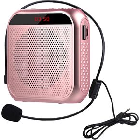 Portable Voice Amplifier for Teachers,Rechargeable Microphone for Teachers, Small Speaker Amplifier with Wired Microphone,Pa System for Outdoors, Teaching, Meeting, Presentation, etc(Black) in Kuwait