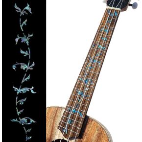 Inlaystickers Fret Markers for Soprano Ukuleles - Tree of Life - Abalone Blue, UKF-262TB-S in Kuwait
