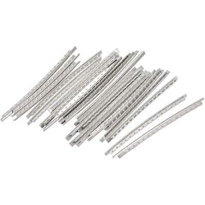 MECCANIXITY Electric Guitar Fret Wire Guitar Fretboard 22 Fret 2.2mm Silver Tone for Guitar Fingerboard Replacement, Pack of 22 in Kuwait