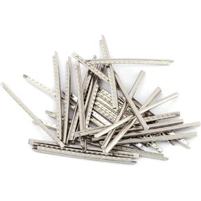 أسلاك روباتون جيتار فريت سلك نصف كروية 2.7 مم 22 فريت مقطوعة مسبقًا متوافقة مع لوحة أصابع الجيتار الكهربائية البديلة باللون الفضي. in Kuwait