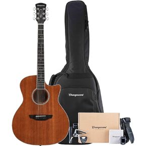 مجموعة جيتار صوتي 6 اوتار من اورانج وود، يمين، ماهوجني، كوتاواي (OW-REY-M-AK) in Kuwait