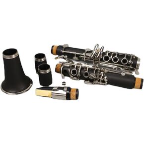 WUQIMUSC Professional E key Clarinet Rosewood Nickel Plated Keys with Barrels Reed accessories Nice sound Durable case (ekey-clarinet-rose)