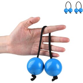 2Pcs Asalato Shakers, Kashaka Rhythmic Ball African Musical Instrument Aslatua Shakers, Black