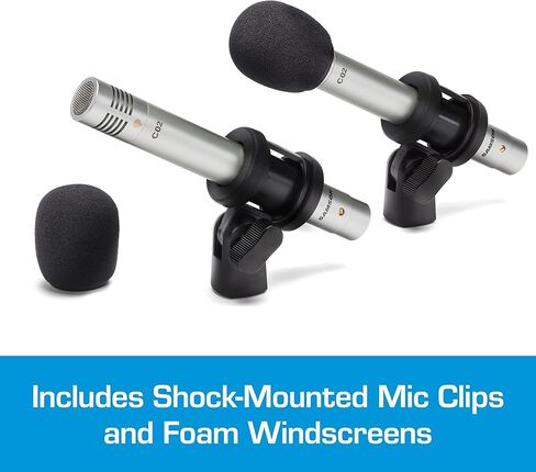 ميكروفونات مكثفة من سامسون، فضي (SAM C02PR) in Kuwait