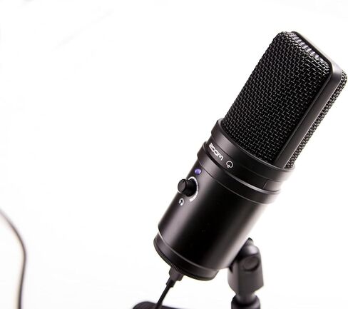 Zoom ZUM-2 Podcast Mic Pack، ميكروفون Podcast USB، سماعات الرأس، حامل ثلاثي القوائم، الزجاج الأمامي، كابل USB، لتسجيل وبث الملفات الصوتية والموسيقى والتعليقات الصوتية والمزيد in Kuwait