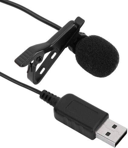 ميكروفون بوكرتي بمشبك، ميكروفون كمبيوتر بمشبك USB ومكثف ميكروفون صغير متعدد الاتجاهات لمحادثات الفيديو والبث عبر الإنترنت in Kuwait
