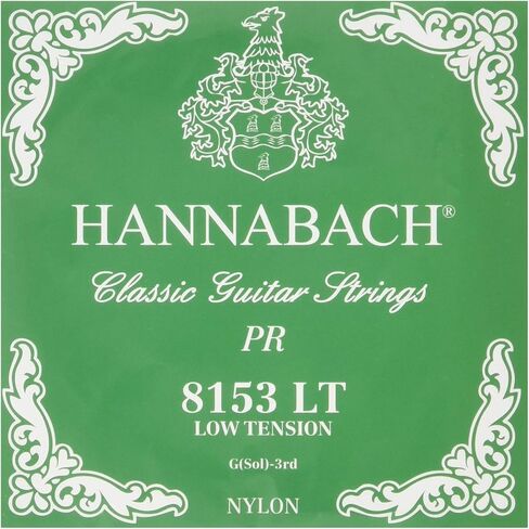 Hannabach 652527 Series 815 Silver Special Medium Tension String Set for Classic Guitar - Black in Kuwait