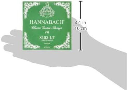 Hannabach 652527 Series 815 Silver Special Medium Tension String Set for Classic Guitar - Black in Kuwait
