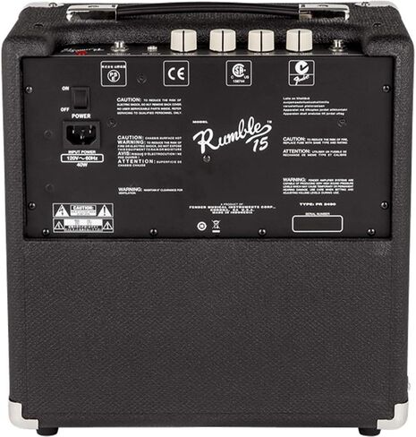 Fender Rumble 15 V3 Bass Amplifier Bundle with Fender Joe Strummer Instrument Cable 13ft Straight/Straight (Drab Green) in Saudi Arabia