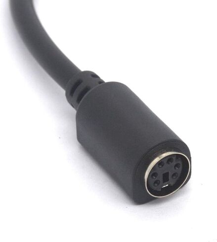 5 Pin DIN to PS/2 Cable Adapter, 5 Pin MIDI Male to 6 Pin Mini Din Female Adaptor for Mouser AT Keyboard in Saudi Arabia