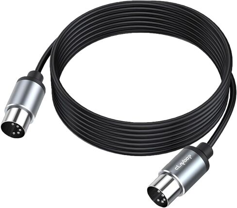 CLAVOOP MIDI كابل 10 أقدام، 5 دبوس DIN MIDI ذكر إلى ذكر كابلات للوحة لوحة المفاتيح MIDI Beat Maker مضخم الصوت الجيتار متعدد التأثيرات Synth بطاقة الصوت الخارجية in Kuwait