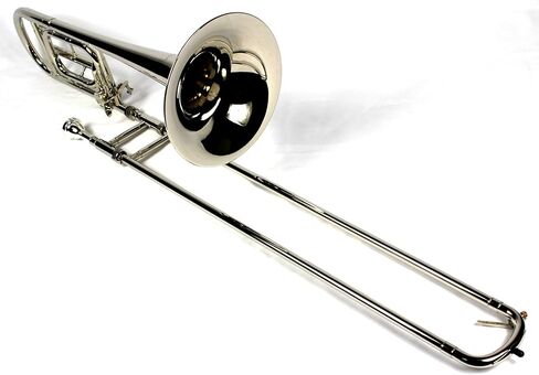 تينور ترومبون Bb/F جديد تمامًا مع جراب وقطعة فم - طلاء خارجي مطلي بالنيكل in Kuwait