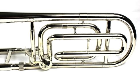 تينور ترومبون Bb/F جديد تمامًا مع جراب وقطعة فم - طلاء خارجي مطلي بالنيكل in Kuwait