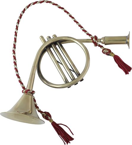 handtechindia آلة موسيقية بوق النحاس الرياح الموسيقية آلة الجيش النحاس الفرقة البوق النحاس أداة معدنية فلوجيلهورن النحاس للعب هدية الزخرفية للبنين والبنات (8 بوصة) in Kuwait