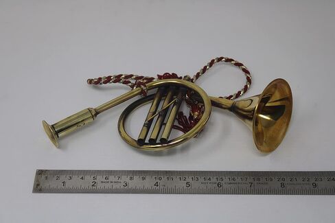 handtechindia آلة موسيقية بوق النحاس الرياح الموسيقية آلة الجيش النحاس الفرقة البوق النحاس أداة معدنية فلوجيلهورن النحاس للعب هدية الزخرفية للبنين والبنات (8 بوصة) in Kuwait