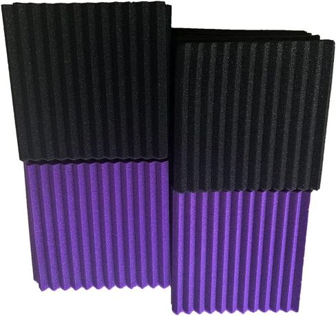 52 لوحة رغوة صوتية أرجوانية إسفين ستوديو عازل للصوت بلاط الحائط 12 بوصة × 12 بوصة × 1 بوصة in Kuwait