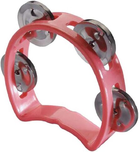 Stagg TAB-MINI/YW Plastic Cutaway Mini Tambourine with 4 Jingles - Yellow in Saudi Arabia
