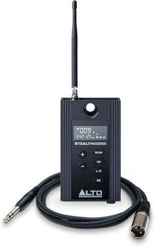 Alto Professional Stealth 1 - نظام صوت لاسلكي Mono UHF XLR، جهاز إرسال واستقبال لمكبرات الصوت التي تعمل بالطاقة، والخلاطات والميكروفونات الديناميكية، أسود in Kuwait