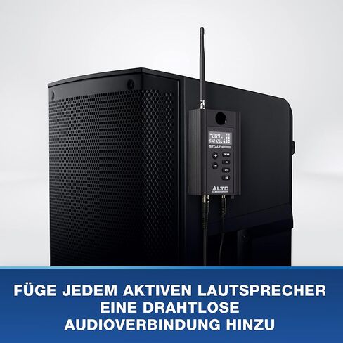 Alto Professional Stealth 1 - نظام صوت لاسلكي Mono UHF XLR، جهاز إرسال واستقبال لمكبرات الصوت التي تعمل بالطاقة، والخلاطات والميكروفونات الديناميكية، أسود in Kuwait