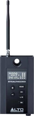 Alto Professional Stealth 1 - نظام صوت لاسلكي Mono UHF XLR، جهاز إرسال واستقبال لمكبرات الصوت التي تعمل بالطاقة، والخلاطات والميكروفونات الديناميكية، أسود in Kuwait