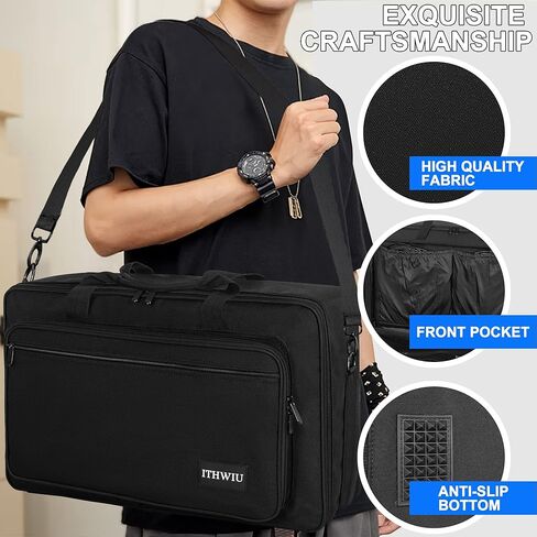 ايثويو شنطة حمل لاجهزة التحكم الصغيرة DDJ-SX وDDJ-SX2 وDDJ-SX3 وDDJ-RX وDDJ-FLX6 وDDJ-800 وDDJ-1000 و1000SRT، XDJ-RR للكيبورد والدواسات ووحدات تحكم دي جيه لون اسود in Kuwait