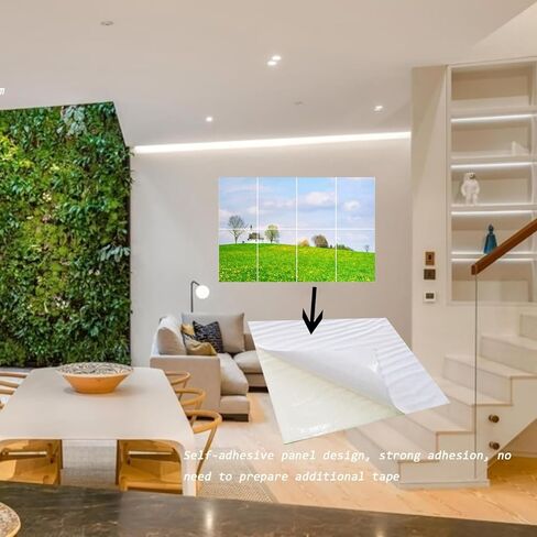 لوحات فنية صوتية، 8 قطع من الواح امتصاص الصوت ذاتية اللصق، لوحة جدارية صوتية، لوحات عازلة للصوت مناسبة لغرفة المعيشة والمكتب واستوديو التسجيل، لوحات صوتية 32 × 48 انش in Kuwait