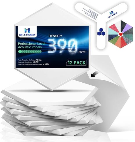 لوحات صوتية ذاتية اللصق من Dexmoko Pro-Level، لوحة امتصاص الصوت من الجيل الثاني، لوحات حائط عازلة للصوت صديقة للبيئة، لوحات تخميد الصوت، رغوة صوتية من البوليستر تقلل الضوضاء والأصداء in Kuwait